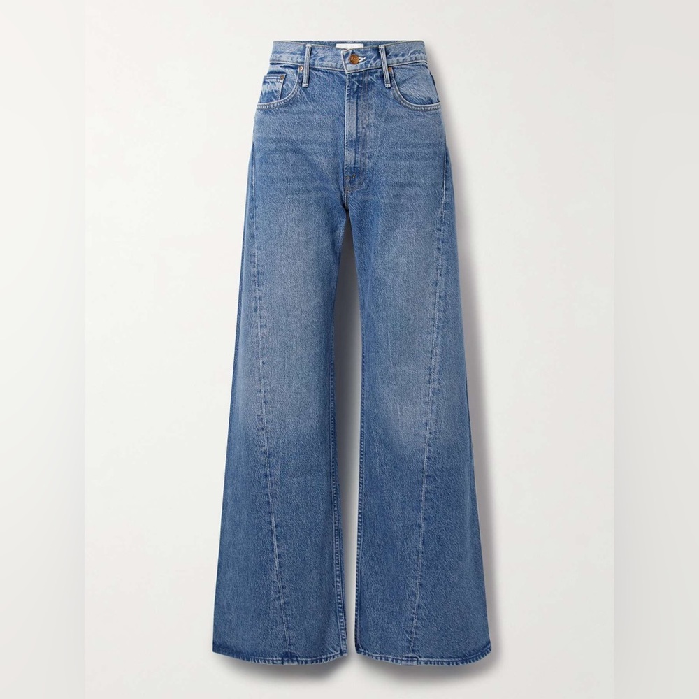 MOTHER Lemon Twist High-Rise Flare Jeans